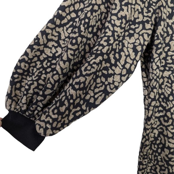 The GET long sleeve Black and Tan Sweatshirt Dress size XL - Picture 4 of 8